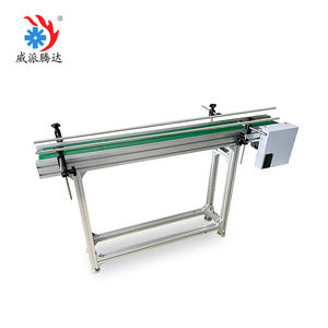 Cinta Transportadora Portátil con Rieles Guía, Sistema <span class=keywords><strong>de</strong></span> Transporte Móvil <span class=keywords><strong>de</strong></span> Altura Ajustable para Fábricas y Centros Logísticos - Product Image 3