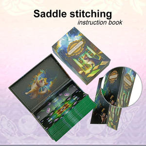 Cartas de Tarot y <span class=keywords><strong>Lenormand</strong></span> con Bordes Verdes Metalizados, Diseño Personalizado, Anime, Espirituales, para Principiantes, Precio de Fábrica, Material de Papel, Caja - Product Image 2