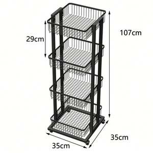 Panier à snacks en métal, présentoir de bonbons au sol, panier métallique à snack, présentoir de supermarché - Product Image 5