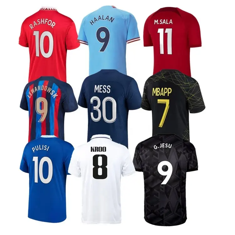 Tùy Chỉnh OEM Jersey Thoáng Khí Camisa De Thời Gian Tailandesa 1.1 Futebol Maillot De Bóng Đá Mặc Đồng Phục Thể Thao Người Đàn Ông Bóng Đá Áo Sơ Mi