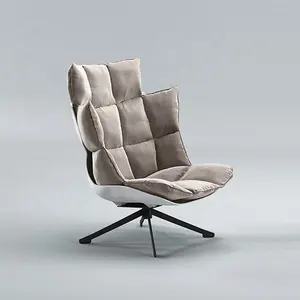 Мягкая Подушка Italia New York Lounge для отдыха, вращающееся кресло из шелухи и пуфик