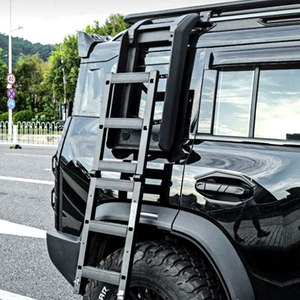 Autozubehör Elevable Aluminium Modification Upgrade Teile Teleskop Climb Folding Seiten leiter für Jetour Traveller T2 - Product Image 2