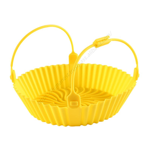 Cesta de silicona al por mayor para freidora de aire, almohadilla multifuncional resistente al calor, revestimiento plegable reciclable - Product Image 1