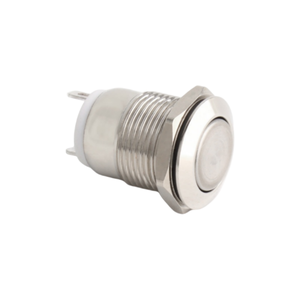220V Rated Voltage 1NO <b>Switch</b> IP65 Protection Stainless Steel 12mm Size - Product Image 1