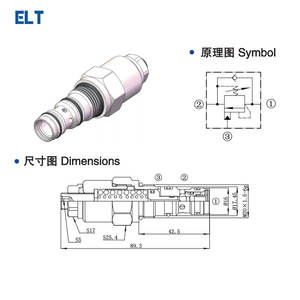 Vannes hydrauliques à cartouche filetée, contrôle de la pression et vanne d'équilibrage pour voiture, camion et hayon de levage, vanne de décharge de pression - Product Image 3