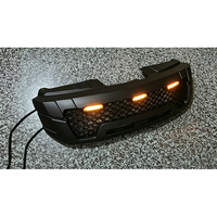 Grille en maille ABS noir mat avec éclairage LED, protection de pare-chocs avant pour D-MAX 2012-2015, accessoires extérieurs