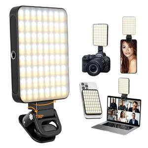 Clip de luz de relleno LED recargable magnético, luz de Selfie, luz de vídeo LED portátil para teléfono, transmisión en vivo, VLOG, fotografía <span class=keywords><strong>TikTok</strong></span> - Product Image 2
