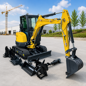 Envío Gratis Mini Excavadora de 3.5 Toneladas CE EURO 5 EPA con Motor Kubota, Excavadora Pequeña de Orugas de 1 a 2 Toneladas, Excavadoras Domésticas - Product Image 4