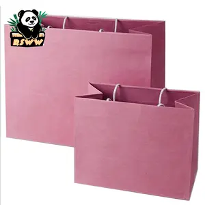 Wholesale Paperboard Bags with Ribbon for Valentine Wallet Photo Frame Toys Gifts Rose Eco-friendly Customize Kraft Paper Bag