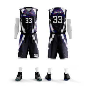 Uniforme de Baloncesto con Logotipo Bordado, Diseño Gratuito, Conjunto de Baloncesto con el Mejor Diseño - Product Image 4