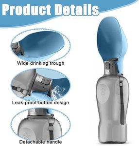 Botella de Agua Portátil para Mascotas, Tazón de Silicona Plegable, Comedero para Mascotas para Caminar, Viajar y Actividades al Aire Libre - Product Image 2