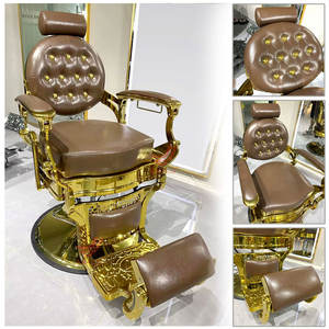 Cómoda Silla de Barbero de Cuero Clásica para Salón de Belleza - Product Image 3