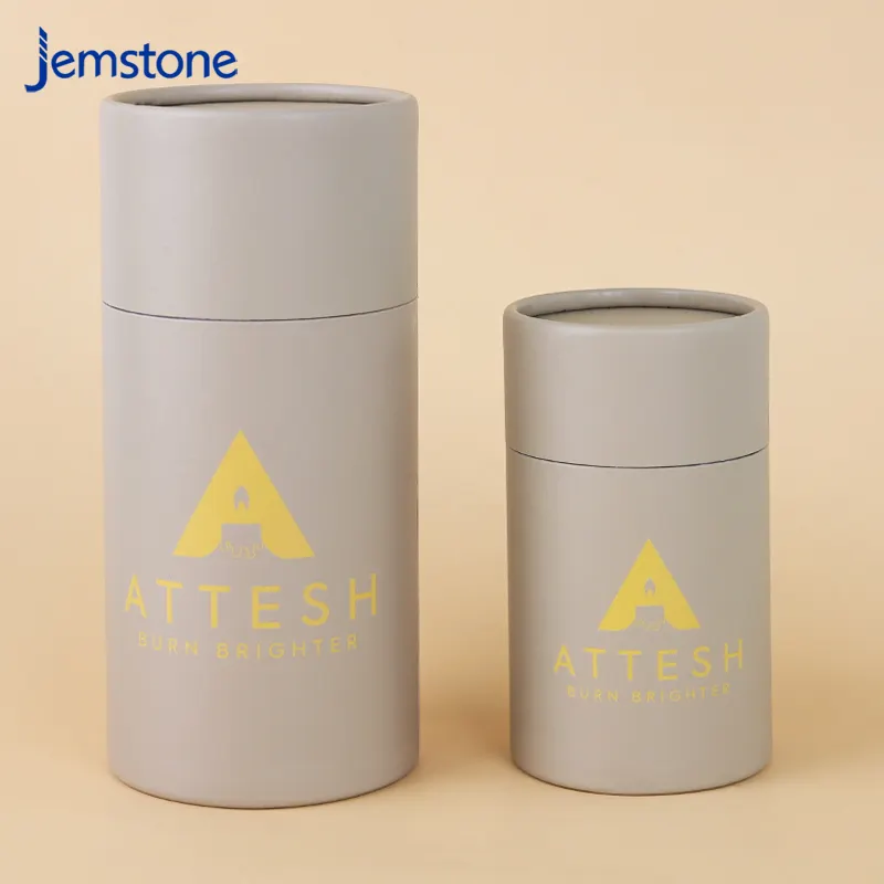 Luxo personalizado colorido logotipo high-end textura cera papel cera areia papelão cilindro caixa caixas de presente embalagens vela papel tubo