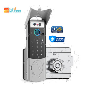 Serrure de porte intelligente Glomarket, étanche, biométrique, électronique, avec reconnaissance faciale 3D, <span class=keywords><strong>code</strong></span> numérique, Wifi, empreinte digitale, intelligente - Product Image 1