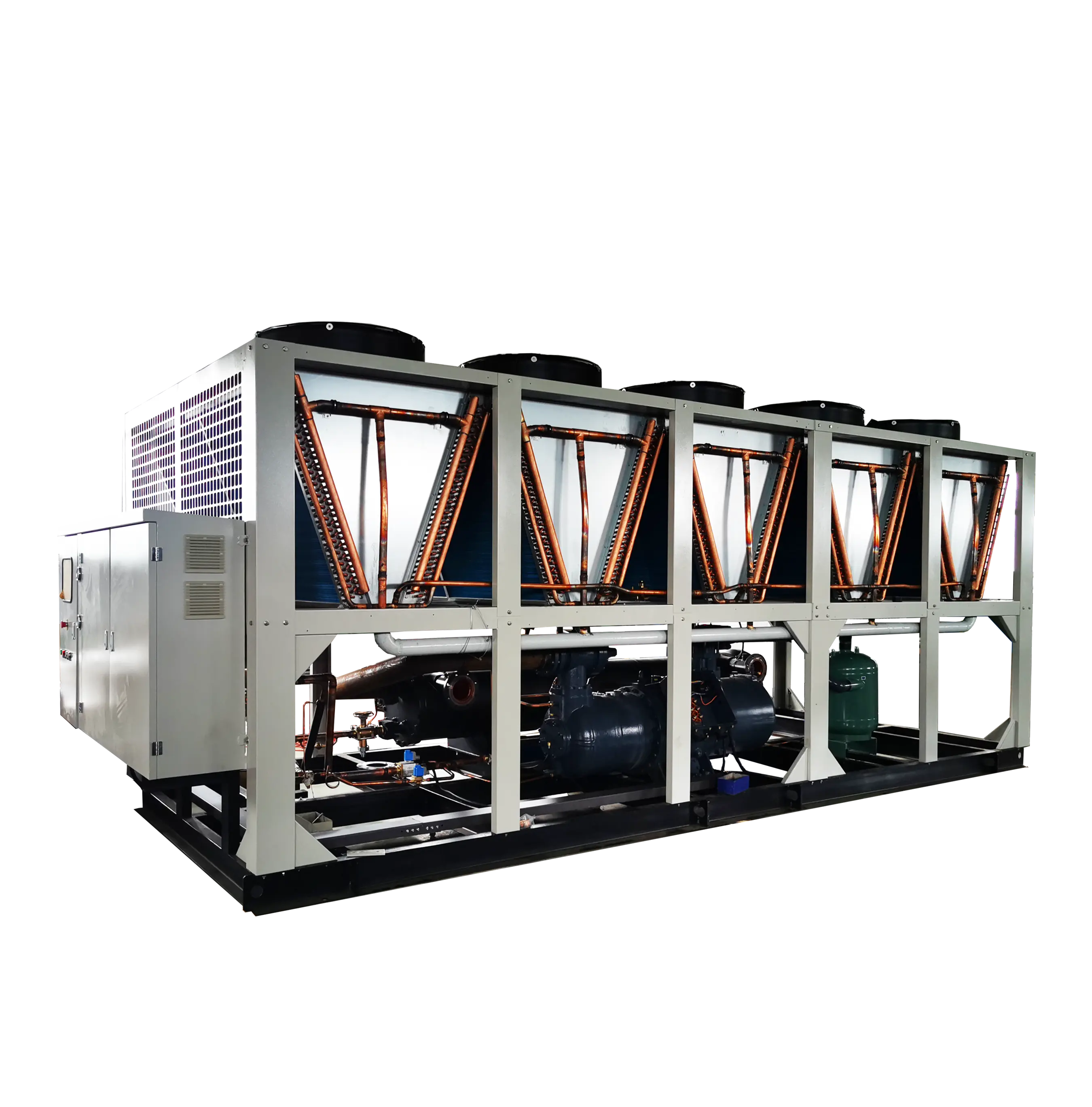 Enfriador de tornillo de aire industrial personalizado de 200 toneladas para refrigeración de equipos