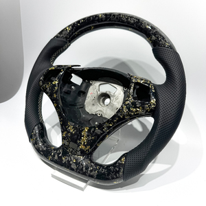 Volante de Fibra de Carbono Forjado en Oro Personalizado para <span class=keywords><strong>BMW</strong></span> Serie 3 E90 E92 330i <span class=keywords><strong>330d</strong></span> Coupé 335i Coupé 318i 2003-2012, Interior de Auto - Product Image 2