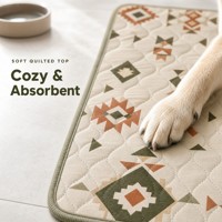AOSEN Tapis absorbant réutilisable et imperméable pour animaux de compagnie, lavable en machine, antidérapant, pour l'incontinence des animaux âgés