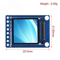 Hengshengwei 0,85 Zoll Farb-TFT-Displaymodul HD IPS LCD LED Bildschirm 128x128 SPI-Schnittstellen-Controller
