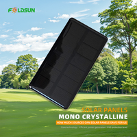 Panneau solaire monocristallin de type N Foldsun, aspect high-tech, petite taille, efficacité de 22,7 %, 3 V, 1,5 W, 133 x 73 mm, qualité supérieure