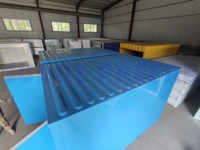 12 '16' conteneur préfabriqué isolé en acier stockage auto stockage assembler conteneur mobile pliable stockage portable empilable