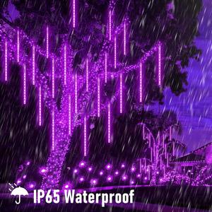 Luz Solar <span class=keywords><strong>de</strong></span> Lluvia <span class=keywords><strong>de</strong></span> Meteoros para Exterior, <span class=keywords><strong>Luces</strong></span> <span class=keywords><strong>de</strong></span> Gazebo Impermeables y Titilantes para Decoración <span class=keywords><strong>de</strong></span> Árboles, Carámbanos, Jardín, Patio, Fiesta y <span class=keywords><strong>Navidad</strong></span> - Product Image 6