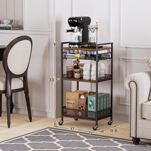 <span class=keywords><strong>Nespresso</strong></span> <span class=keywords><strong>Vertuo</strong></span> K Cup Cápsulas Organizador Multifuncional Bar Armarios Ruedas para Sala de estar Cocina Estación de café K Cup - Product Image 4