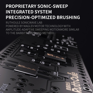 Spazzolino Elettrico Sonico V8 con Batteria da 320 Giorni, IPX7, per Adulti, 48000 VPM, Sensore di Pressione, 5 Modalità, Sbiancamento Denti LED - Product Image 4