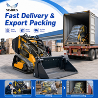 Bantalan Tahan Lama NIMBUS, Kinerja Stabil, Ban Lebar untuk Skid Steer Loader, Cocok untuk Penanganan Material Kebun, Skid Steer Loader