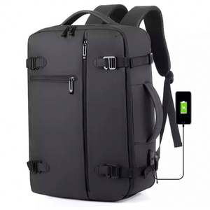 Sac à dos pour ordinateur portable de luxe à grande capacité OEM, multifonctionnel, pour l'extérieur, le collège, l'université, avec port USB, compartiment pour ordinateur portable pour hommes - Product Image 1