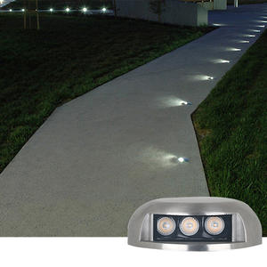 Acero inoxidable 304 Uno Dos Tres lados 2W 3W 6W iluminación subterránea al aire libre piso paso luz LED Wallway luz DC12V DC24V - Product Image 4