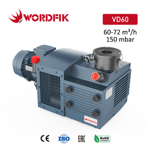 Pompa per vuoto rotativa a palette senza olio Wordfik VD60 60m³/h-72m³/h 3HP a corrente alternata per macchine da stampa - Product Image 1