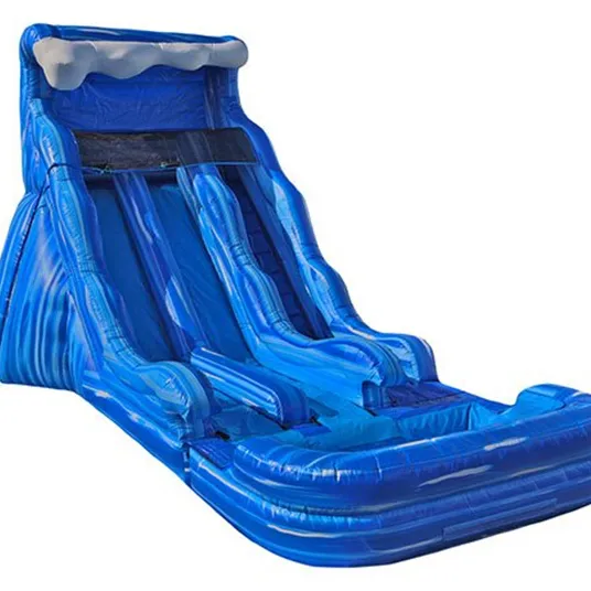 Tobogán de agua gigante Moonwalk de 30 pies, Tobogán grande inflable, piscina de agua inflable para adultos