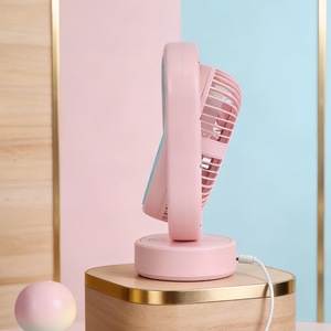LingPan Dual Head Desk Fan 7-9.9 In USB Powered <b>Foldable</b> Three Speed <b>Table</b> Fan For Dorm Office Cooling - Product Image 2