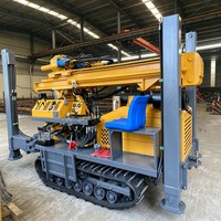 Plateforme de forage mobile multifonctionnelle pour puits d'eau, capacité 200m, pour stratum dur