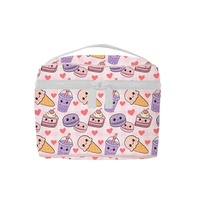 Sac cosmétique personnalisé Hawaï Aloha léger en Tyvek, imperméable, portable, sac cosmétique carré en Tyvek