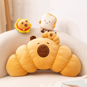 Commercio all'ingrosso di peluche pane Croissant Hamburger farcito bambola per bambini regalo di compleanno morbido pane peluche Croissant Hamburger Doll - Product Image 6