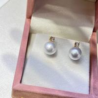 Perles d'eau douce naturelles blanches de 10-11 mm, qualité AAAAA, paire assortie pour la fabrication de bijoux et de boucles d'oreilles DIY