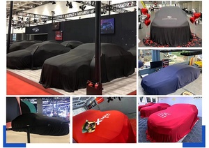 Paño de apertura para exhibición de <span class=keywords><strong>autos</strong></span>, tienda para el lanzamiento de <span class=keywords><strong>autos</strong></span> nuevos, cubierta de revelación de sala de exposición personalizada para suministros de ceremonia de entrega de automóviles - Product Image 4