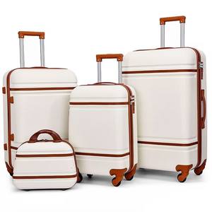 Valise Rigide Vintage Cabine Bagage à Main Trolley en PC avec Serrure TSA pour Voyages, Ensemble Mallettes Prix d'<span class=keywords><strong>Usine</strong></span> - Product Image 2