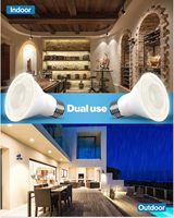 Ampoule LED à économie d'énergie sans scintillement blanc chaud 2700K 110-130V 220-240V Dimmable 490lm 7W E26 E27 PAR20 pour la maison