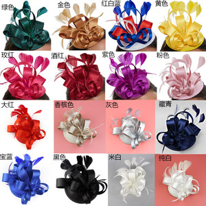Diadème de mariage, fête du thé, perles, plumes, voile en filet, fleurs, bandeau, fascinateurs, chapeau pour femmes, coiffure de mariée, pince à cheveux fantaisie - Product Image 6