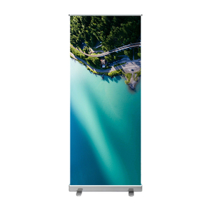 Tùy chỉnh in ấn cao cấp cuộn lên biểu ngữ rollup quảng cáo biểu ngữ 120x200 với chân thép nhôm - Product Image 1