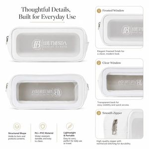 Bulk Wholesale <b>Makeup</b> Toiletry Pouch Clear PVC Cosmetic <b>Bag</b> Private Label Travel Organizer Custom Logo Supplier - Product Image 2