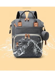 <span class=keywords><strong>Mochila</strong></span> de viaje multifunción de nailon organizador de maternidad para bebés bolsa de pañales con bolsas de cambio - Product Image 5