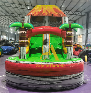 Công viên giải trí ngoài trời công viên Trampoline PVC thiết bị trượt núi lửa bơm hơi phun trào trở ngại cuộc đua trong Nhà trò chơi trẻ em - Product Image 2