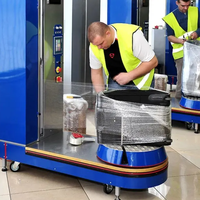 Film étirable LLDPE souple, fin et léger, transparent, résistant à l'humidité, pour emballage de bagages, vente en gros d'usine à bas prix, 25 mètres