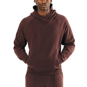 Sweat-shirts à capuche pour hommes en molleton French Terry 100% coton, sans cordon, épais, de haute qualité, surdimensionné pour hommes - Product Image 5