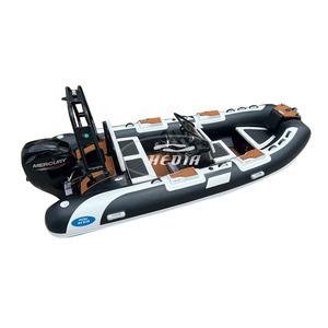 Bateau pneumatique RIB <span class=keywords><strong>420</strong></span> à coque en aluminium en V profond, rapide, en Hypalon PVC - Product Image 3