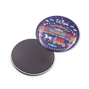Imán de nevera personalizado con foto de recuerdo de viaje: Alrededor del mundo, Chicago - Product Image 4