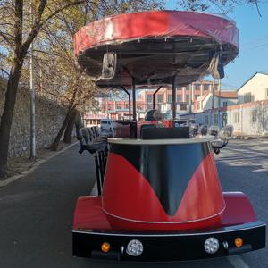 Vélo de fête tandem électrique à assistance au pédalage, freins à disque hydrauliques, capacité de charge de 5000 kg, cadre en acier, roues en aluminium, siège réglable - Product Image 3